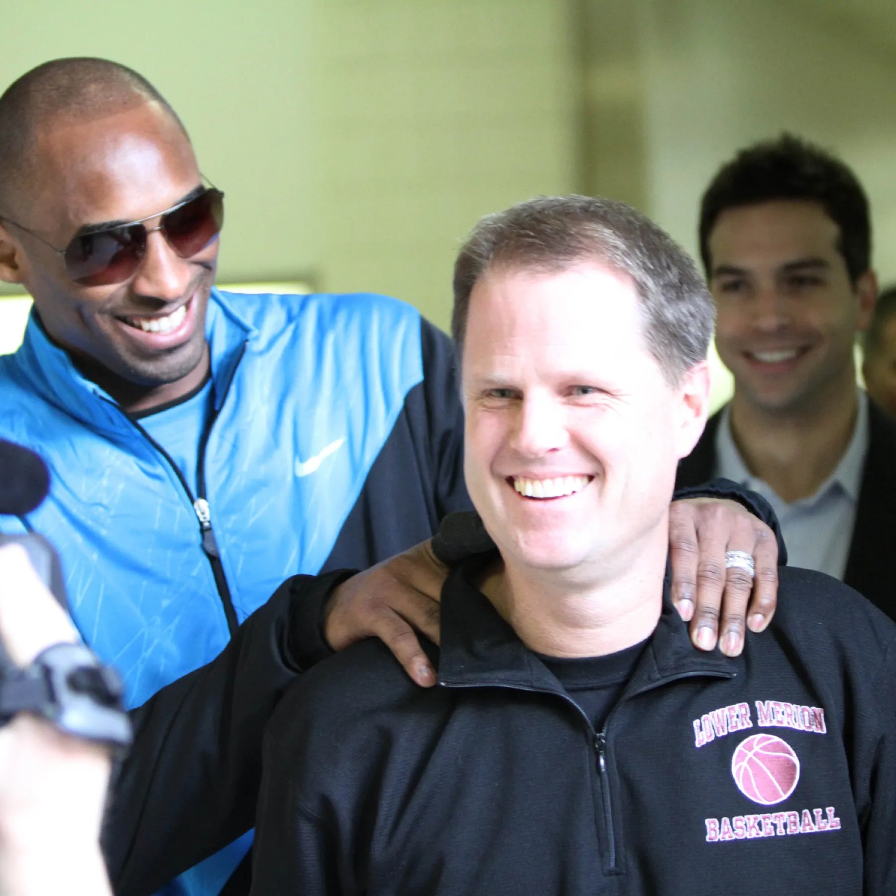 Kobe Bryant and Coach Gregg Downer